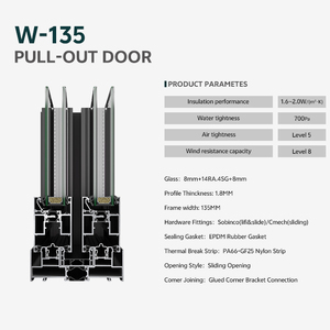 USA NFRC Customized House Exterior Thermal Break Aluminum Glass Pocket Sliding <strong>Door</strong> Heavy Duty Patio Sliding <strong>Doors</strong> - Product Image 4
