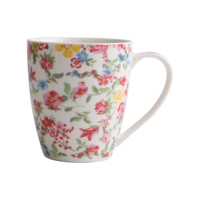 Tasse à café en céramique moderne, pour Restaurant de luxe, Style occidental, verres rétro, motif fleur Durable, porcelaine, poterie, 1 pièce