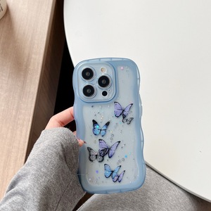 Coque arrière antichoc Bling Glitter Papillon Arc Wave pour iPhone 17 15 16 Pro Max Plus XR XS Max 11 12 13 14 Pro, compatible iPhone 16 - Product Image 4