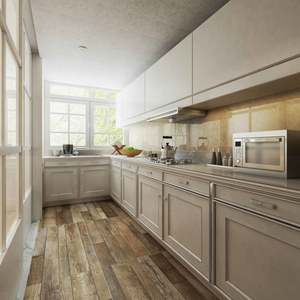 Muebles de Cocina Modulares de Alta Calidad, Estilo Moderno Personalizado, Juego Completo de Muebles de Cocina, Gabinete de Cocina de Madera en Forma de L - Product Image 1