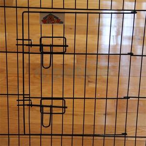 Bolígrafo de ejercicio, valla negra para perros, bolígrafo para cachorros, 8 paneles, corralito para perros, cajas de entrenamiento y viaje, alambre soldado, paneles para mascotas, valla - Product Image 4