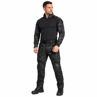 Ensemble uniforme de combat tactique CS en gros pour hommes : chemise slim fit et pantalon cargo pour instructeurs et activités de plein air