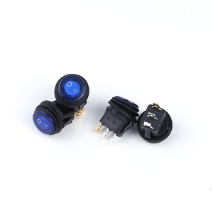 Interrupteur à bascule miniature rond à 4 broches T125 55 1e4 250v 21*15 Mini blanc LED On-on r11 T105/2 broches 16a 250v 3 voies 20mm montage fileté - Product Image 4