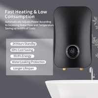 Chauffe-eau électrique sans réservoir 220-240V 10KW intelligent à température constante mural pour toute la maison et la douche