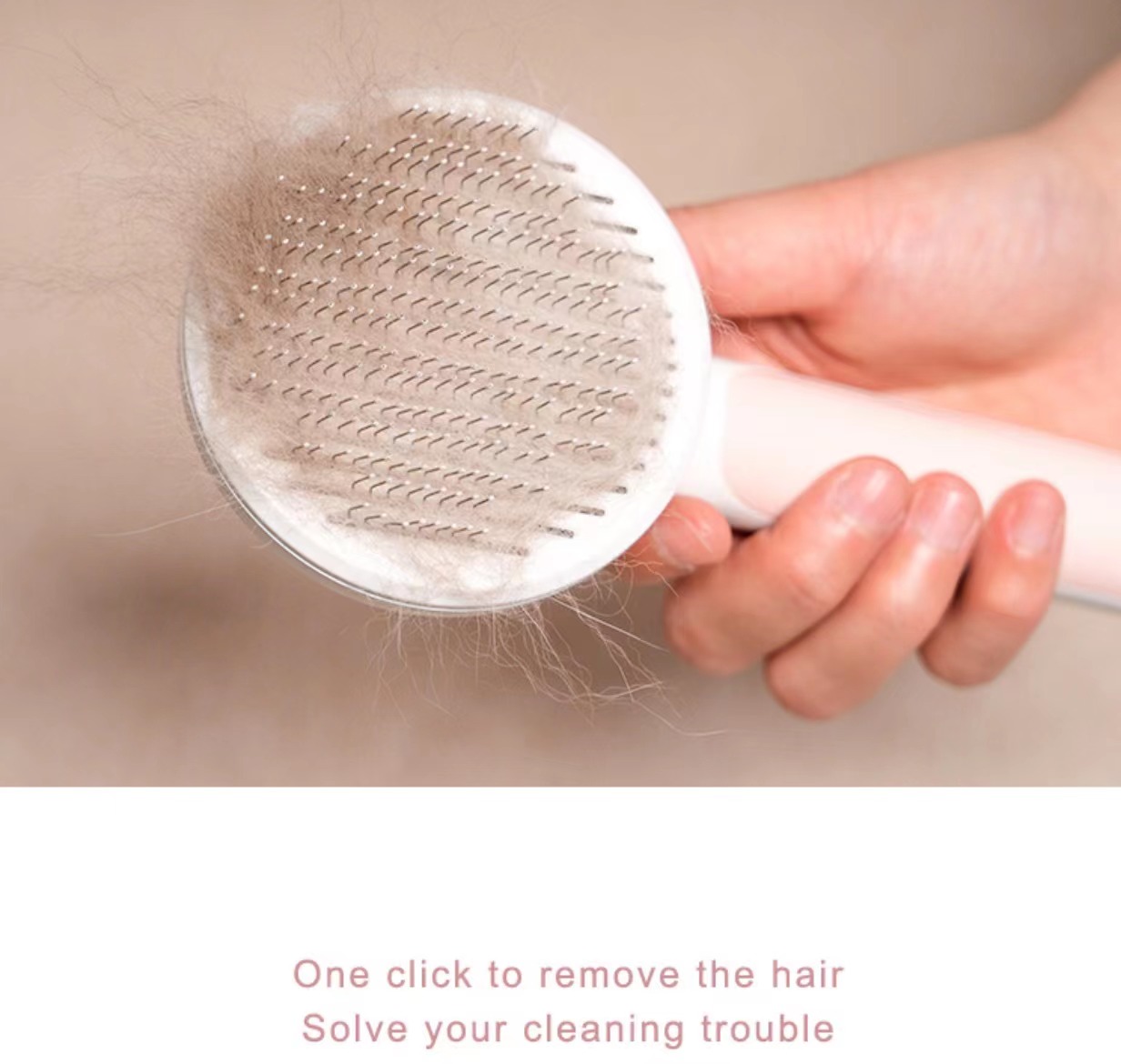 Wholesale Automatically Pet Dog Cat Grooming Brush Self Cleaning Remove Dog Hairs Pet Comb
