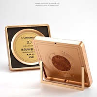 Trophée Hexagonal Spécifique Personnalisé Écologique en Gros - Plaque d'Attestation Musicale en Aluminium Argenté Gravée au Laser de Qualité Supérieure