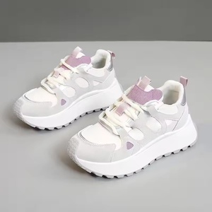 Casual Sports Chunky Sneakers <b>Patent</b> Leather Lace-Up <b>Court</b> Walking Loafers PVC Midsole Stain Resistant - Product Image 4