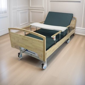 Jiaxin Manual Nursing <b>Bed</b> JX-B02III Wooden <b>Adjustable</b> With Guardrails For Elderly Adults Children Bedroom Use - Product Image 2