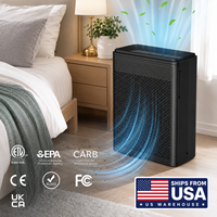 Purificateur d'air HEPA H13 pour la fumée des incendies, la poussière, purificateur d'air portable pour la maison, la chambre, le bureau, expédition locale aux États-Unis en 3 jours