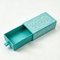 Boîte d'emballage en papier de luxe personnalisée avec tiroir coulissant pour bagues, boucles d'oreilles, colliers, pendentifs, bracelets et chaînes