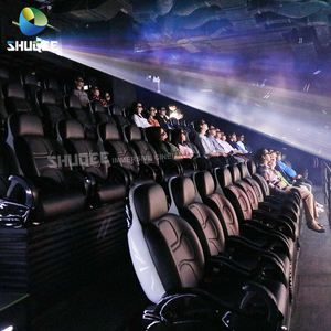 Juegos de simulador de carreras de Sim 4D 5D 6D 7D para parejas en una silla de plástico de fibra de vidrio de felpa-Equipo de paseo justo divertido para aeropuertos - Product Image 2