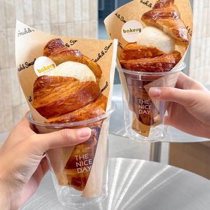 Food Grade PE Coated Baking <b>Paper</b> Single Side Greaseproof Biodegradable Custom Logo Printed Bread Pastry Liner <b>Paper</b> Wholesale - Product Image 4