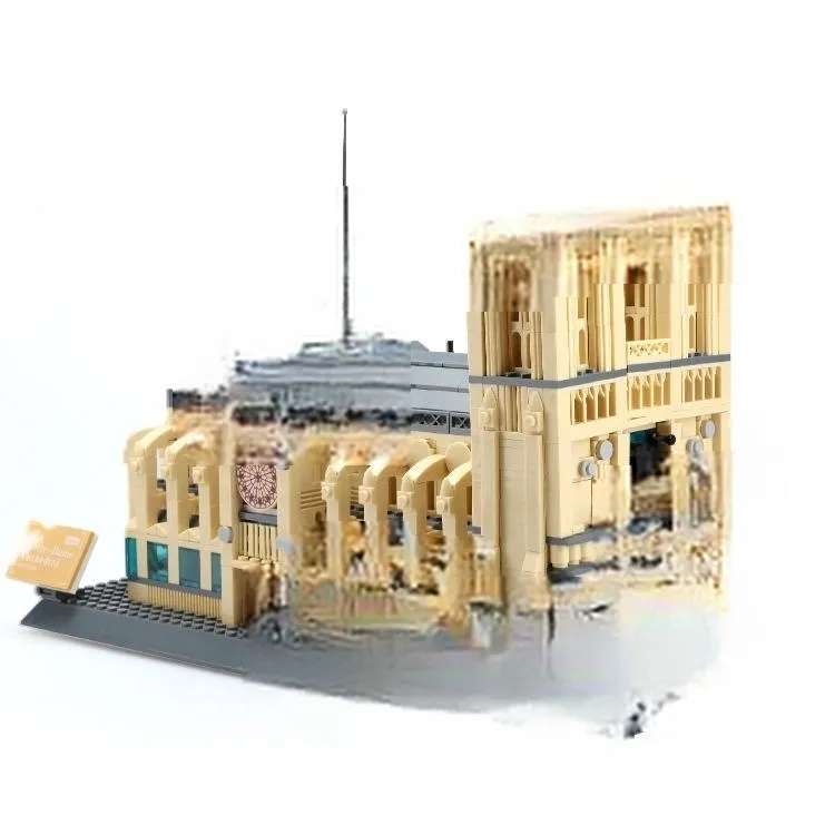 Wange Best Verkopende Prachtige Notre Dame Kathedrale Model Speelgoed Diy Bouwsteen Bakstenen Compatibel Mal Kingu Blok Speelgoed Voor Kind