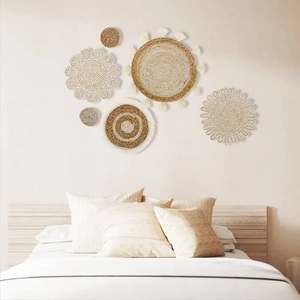 Cestini appesi in tessuto decorazione murale bambino grandi decorazioni Decorative per interni in stile conchiglia in Pakistan - Product Image 1