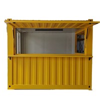 Conteneur préfabriqué de 10 pieds pour restauration rapide, kiosque de café, bar, bureau à domicile, bar extérieur