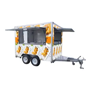 Dokumen katering sepenuhnya dilengkapi truk makanan keranjang makanan cepat kopi es krim ponsel dapur truk makanan