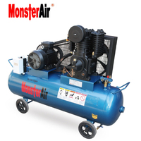 Compresseur d'air mini 4KW à faible bruit pour atelier automobile, entraînement par courroie - Meilleure vente
