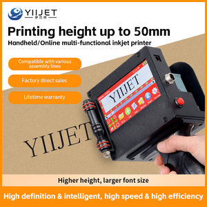 Imprimante à jet d'encre portable haute résolution, imprimante de cartes, écran tactile, 600 dpi, pour numéro de lot, code QR, texte, logo, emballage - Product Image 5