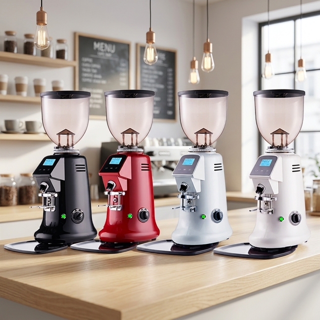 OEM/ODM Available Fully Automatic 74mm Burr Stainless Steel Commercial Espresso Coffee Grinder Machine Built-in Weight Sensor