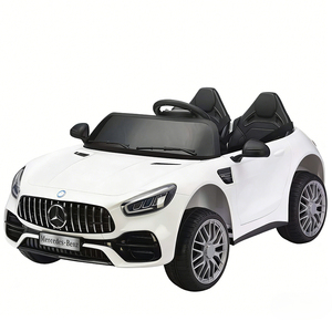 Popolare Auto Elettrica Rosa per Bambini 12V, Auto a Due Posti con Telecomando Ricaricabile, Modello Mercedes Benz per Bambini - Product Image 2