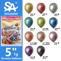 Shuaian Vente en gros de décorations de fête, ballons en latex métalliques chromés de 36 pouces, imprimés, ballons de mariage de la Saint-Valentin, en gros