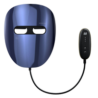Masque facial LED en silicone rechargeable personnalisé OEM, appareil de soin de la peau à lumière rouge PDT