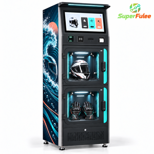 เครื่องฆ่าเชื้อหมวกกันน็อคเชิงพาณิชย์ SuperFulee ระบบหน้าจอสัมผัส จัดการผ่านคลาวด์ สำหรับร้านขายมอเตอร์ไซค์และสถานีให้เช่า - Product Image 1