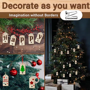 Souvenir Baby <strong>Memory</strong> Gift 24 Pcs Eco-Friendly Wooden DIY Painting Kit Customized Color &amp; Size Fashionable Hand-made <strong>Wall</strong> Hanging - Product Image 3