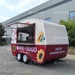 Nuovo Rimorchio Alimentare Mobile Personalizzabile 220V per Fast Food, Hamburger, Pizza e <span class=keywords><strong>Snack</strong></span> con <span class=keywords><strong>Cucina</strong></span> Completa - Product Image 2