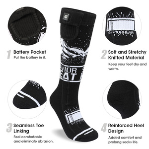 Calcetines Térmicos Eléctricos Recargables de 7.4V para Invierno, Senderismo y Esquí, con Batería, Lote en Existencia - Product Image 4