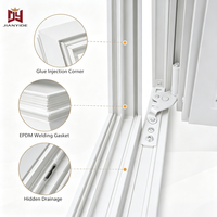 Ventanas de PVC con Doble Acristalamiento, Ventana Abatible de PVC, Ventanas Insonorizadas para Casa, Estilo Europeo