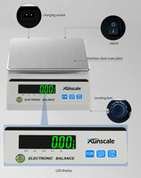 Balance analytique électronique de haute précision 3 kg 2 kg 1 kg 0,01 g, balance de laboratoire numérique pour pharmacie et laboratoire CE