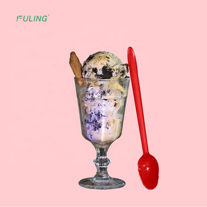 카페 플라스틱 폴리 프로필렌 7.8 "PP 무거운 무게 긴 손잡이 일회용 소다 스푼 - Product Image 2