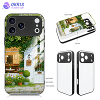 Coques de téléphone vierges en verre pour sublimation pour iPhone 17, coques de téléphone DIY avec design personnalisé pour IP 17 Air Pro Pro Max