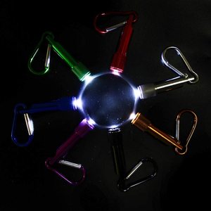 Công suất cao Bling Rhinestone long lanh nhỏ Led đèn pin keychain Torch ngoài trời an toàn khẩn cấp tự vệ Keychain công cụ - Product Image 4
