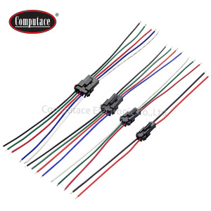 Câble de connecteur mâle-femelle JST SM2.54 5PIN 22AWG 100mm pas de 2.54mm pour les applications d'équipement électrique industriel Computace - Product Image 6