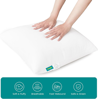 Inserts de coussin carrés en polyester |   Plaid décoratif en peluche douce, lavable en machine, blanc, lot de 1 pour canapé, fauteuil ou lit