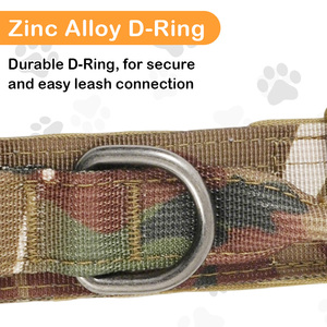 Robuuste, verstelbare, duurzame, gevoerde outdoor nylon hondenriemen met handvatten, gepersonaliseerde snelontgrendelingsbanden - Product Image 3