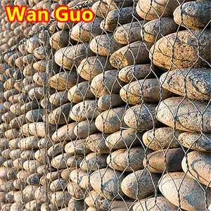 Manufacturers Price 2x1x1 Gabion Baskets Galvanized River Mattress Woven Wire Mesh Hexagonal Stone Box Rock Cage Retaining Wall