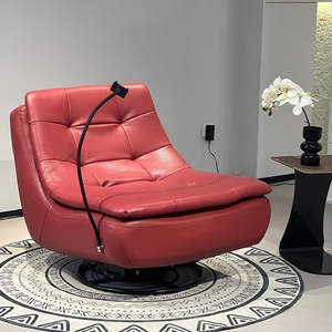 Sillón de Diseño con Patas Elegantes, Giratorio y Basculante, con Soporte para Teléfono Móvil, para Sala de Estar, Dormitorio, Hotel y Hogar - Product Image 3