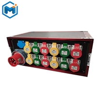 Armoire de distribution d'alimentation industrielle enfichable pour écran LED, éclairage de scène aérien, boîtier de distribution en ABS+PC, 16A-125A
