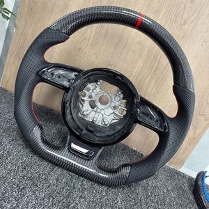 Volante de fibra de carbono de gran venta para <span class=keywords><strong>Audi</strong></span> B8.5 <span class=keywords><strong>S4</strong></span> S5 RS5 RS6 Q5 Q7 Q3 Q8 A1 A3 A4 A5 A6 A7 S3 S1 S6 RS3 RS4 B8 C6 C7 - Product Image 2