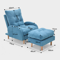Fauteuil inclinable simple, meuble de salon, fauteuil de loisirs, fauteuil de salon, fauteuil de salon, fauteuil de salon