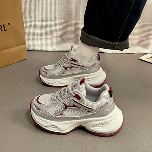 2026 Spring Student Stylish Casual Sneakers for Women - Small-Sized, Unique, Thick-soled, Height-boosting, Trendy Sports Shoes - Product Image 4