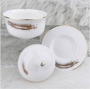 Vaisselle en porcelaine russe de haute qualité, vente en gros, couleur et design personnalisés, vaisselle en céramique - Product Image 5