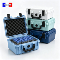 Boîte de transport portable pour échantillons avec support à tubes pré-découpé pour le transport de tubes à échantillons, l'échantillonnage sur le terrain clinique et le stockage en laboratoire