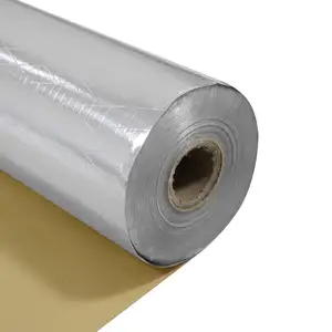 Reinforced Aluminum Foil Backed Natural Kraft Paper Reinforced Scrim Used Under Roof Decking Attic Rafters
