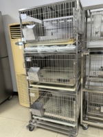 Cage pour animaux de laboratoire Cage pour élevage de lapins en acier inoxydable sec