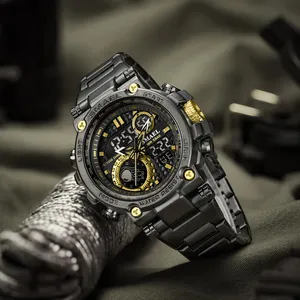 SMAEL 8093SS reloj de Acero Inoxidable marca original digital Cool relojes impermeable digital personalizado reloj deportivo