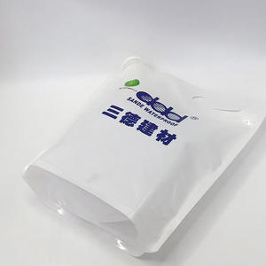 Embalaje de plástico PE blanco brillante, bolsa de pie resistente a la corrosión, bolsa a prueba de fugas, bolsa con asa para líquido químico - Product Image 3